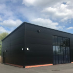 Complete strip and refurbishment of an agricultural building and conversion into a Church Hall.
Re-clad with Kingspan KS1000RW and KS900MR insulated composite panels, horizontally laid, new curtain wall screen and matching doors.
#kingspan
